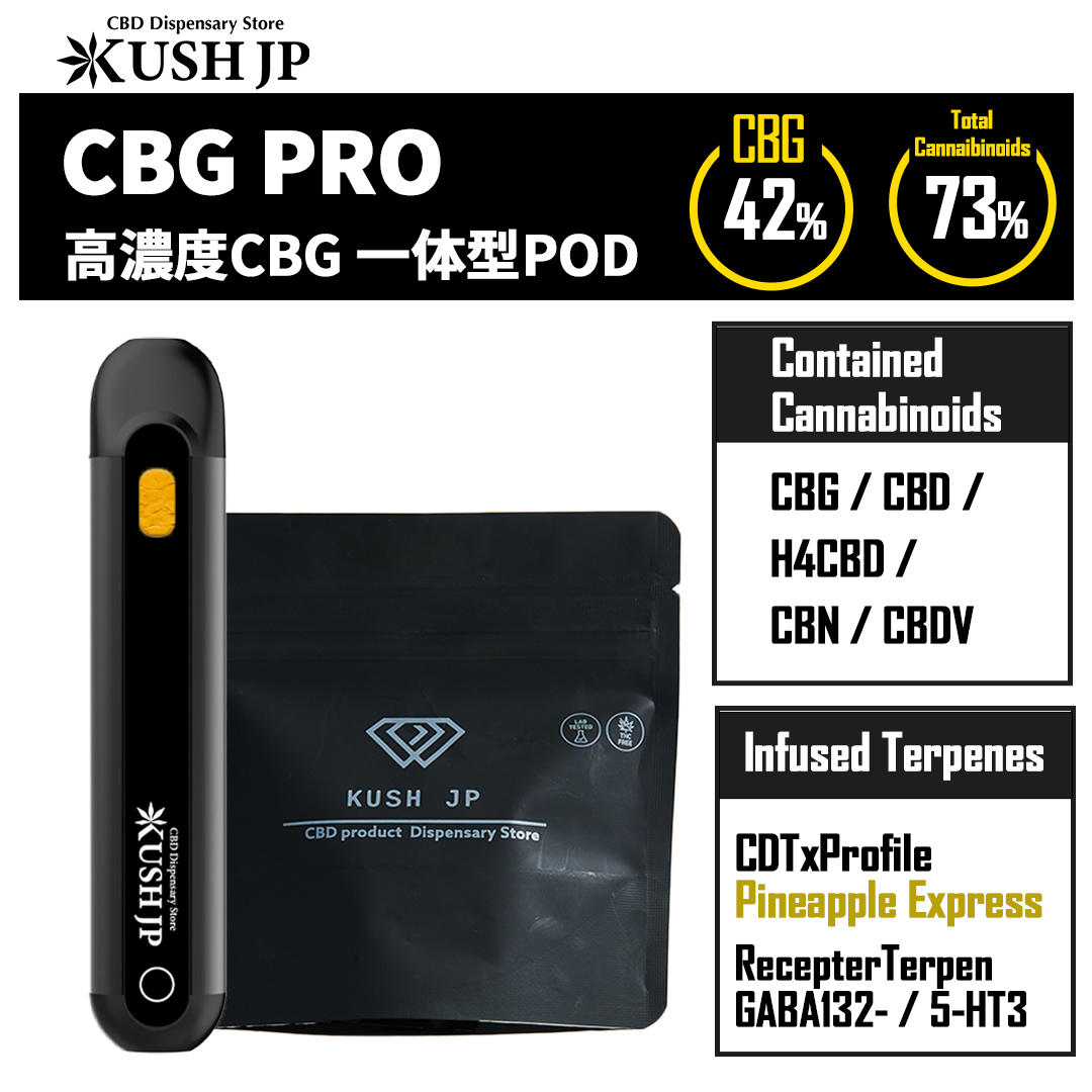 【一体型POD】CBG-PRO- （PineappleExpress : 1.0ml）【新基準対応】